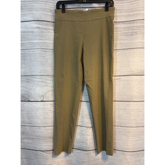 Krazy Larry Olive Green Stretch Pants Size 10 - Picture 1 of 3